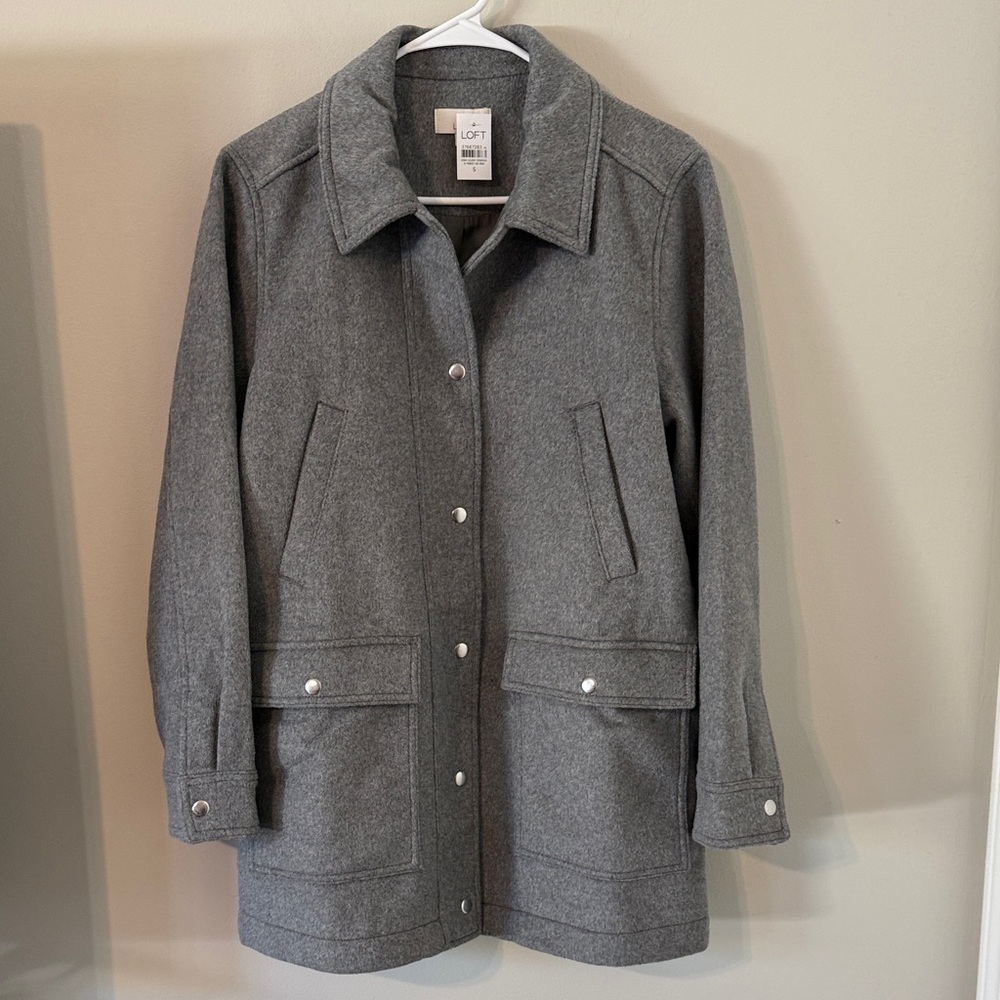 LOFT wool mid length coat